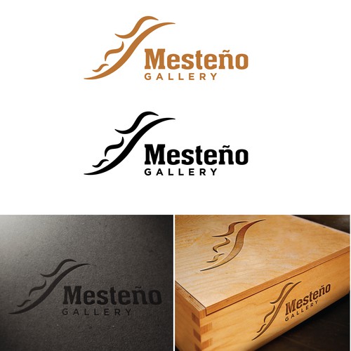 Design a simple but elegant logo for a mountain town gallery...Mesteño Gallery