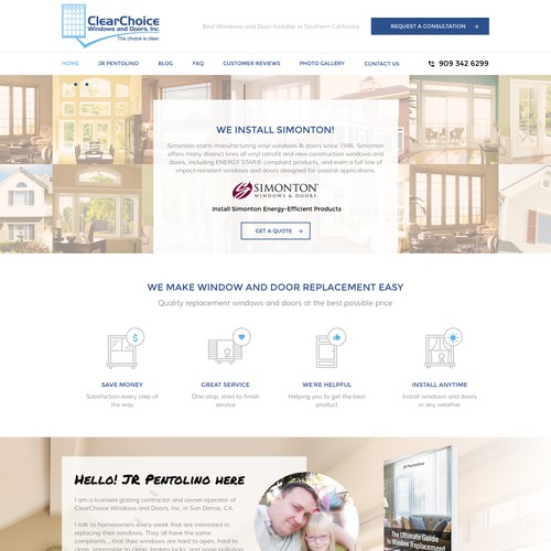 Window & Door Contractor Website