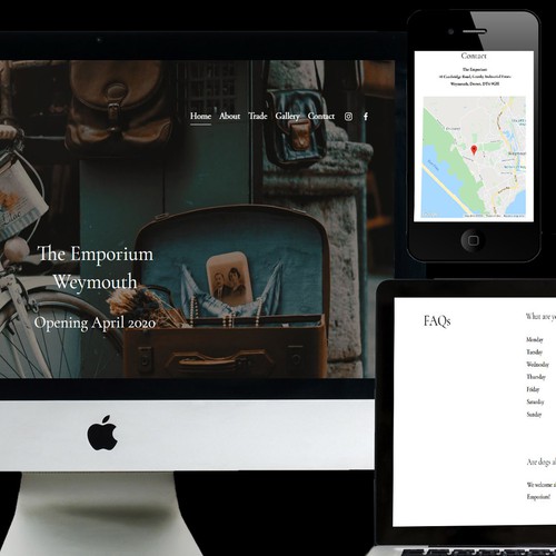 Weymouth Emporium - Squarespace design and Development