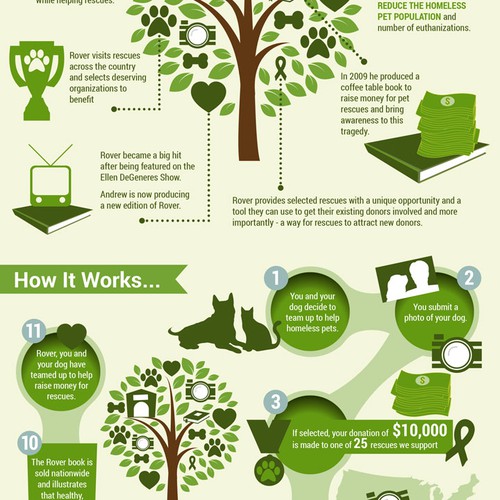 Infographic for organization that raises money for pet rescues