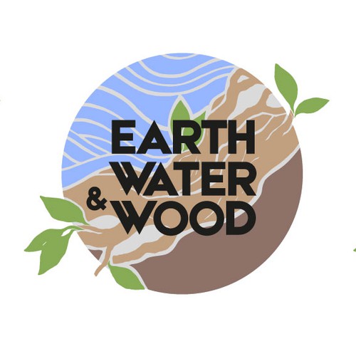 Logo design for landscaping company Earth, Water & Wood