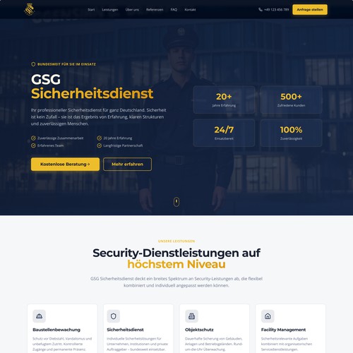 GSG Sicherheitsdienst home page
