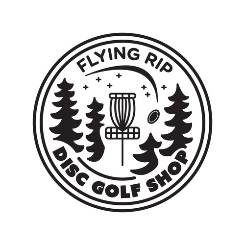 Logo Concept for Flying Rip Disc Golf Shop