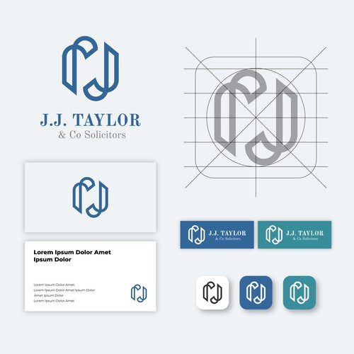 J.J. TAYLOR Monoline Logo Design