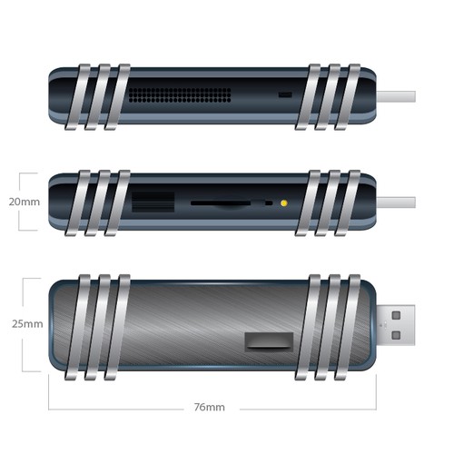 Create a Stylish Industrial Design For USB Drive