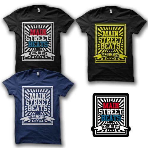 Create the next t-shirt design for Main Street Beats