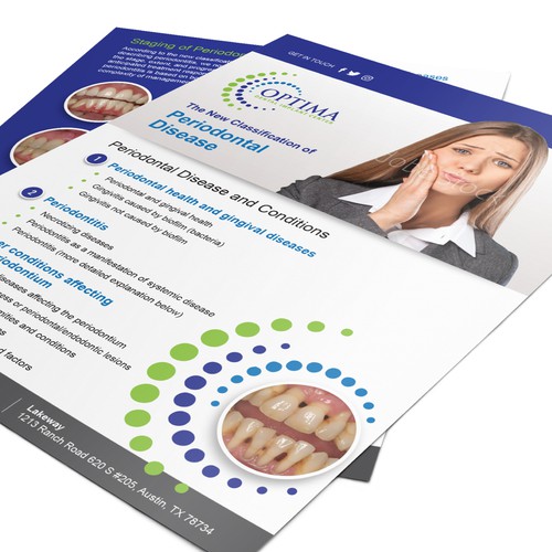 Lettersize Flyer for Optima Dental Care