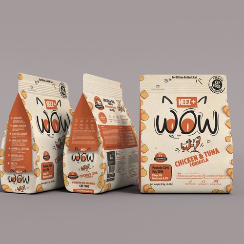 Cat food packing design