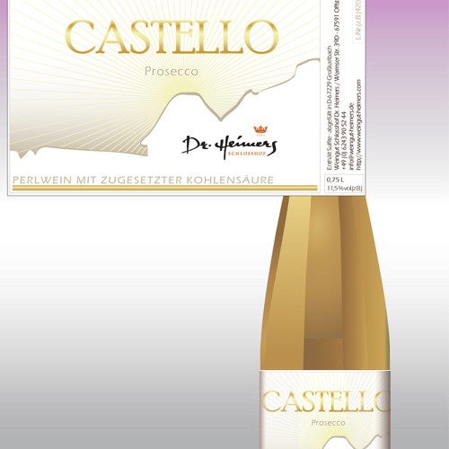 New Label For Sparkling Wine