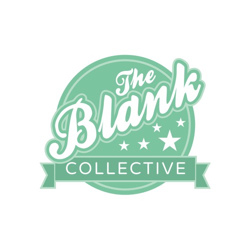 Create a hip, happening and soft toned logo for The Blank Collective