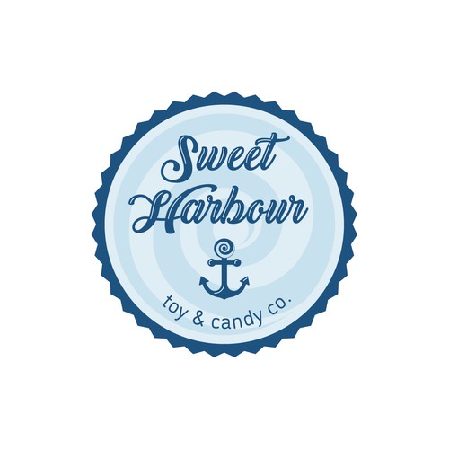 Nautical logo for a candy store