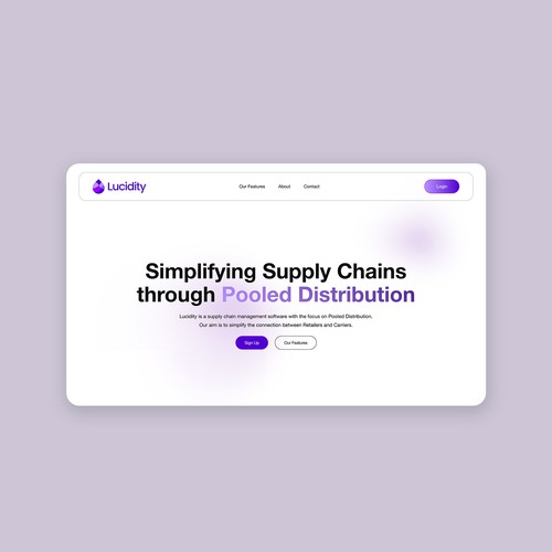 Supply Chain Logistics Squarespace Website 