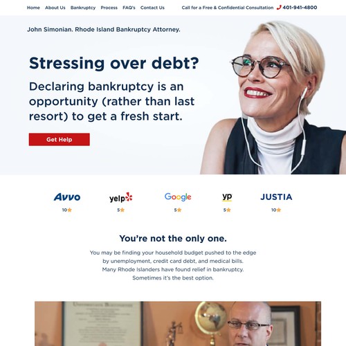 Fresh Start Website for Bankruptcy Lawyer