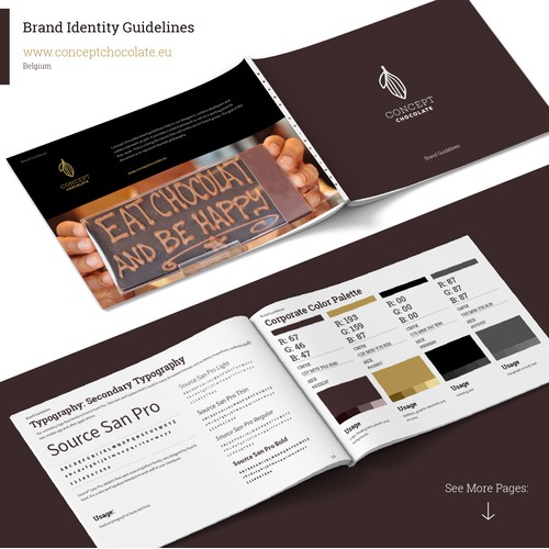 Brand guidelines for www.conceptchocolate.eu