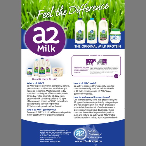 a2 milk poster