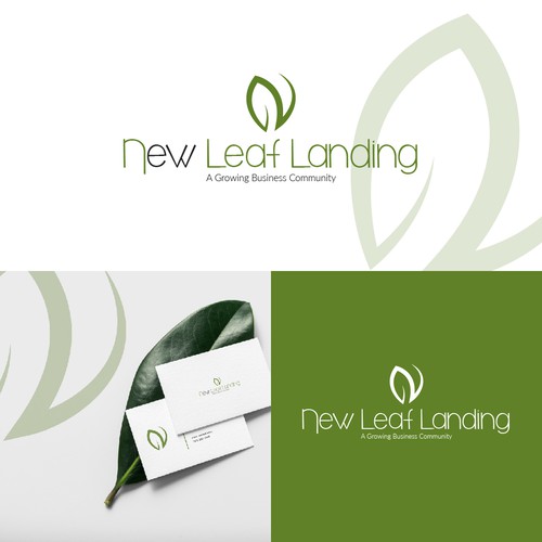 A Minimalist Logo Concept for New Leaf Landing