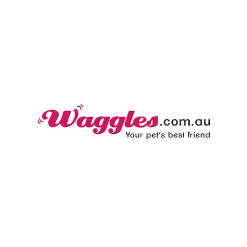 logo and business card for Waggles