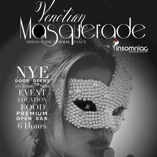 Create a stunning Venetian Masquerade Flyer for social media promotion