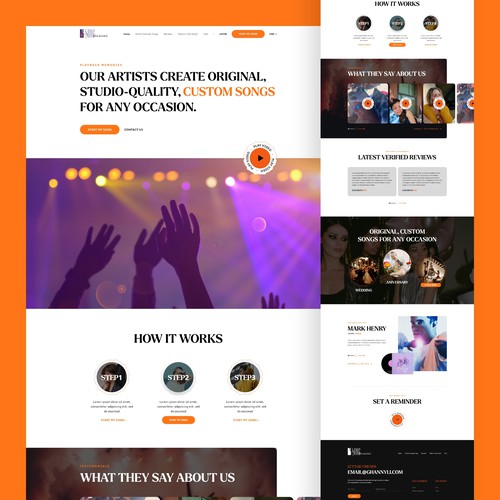 Song Creation Website Design