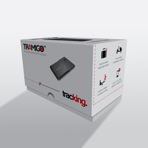 Sales box for tracking device