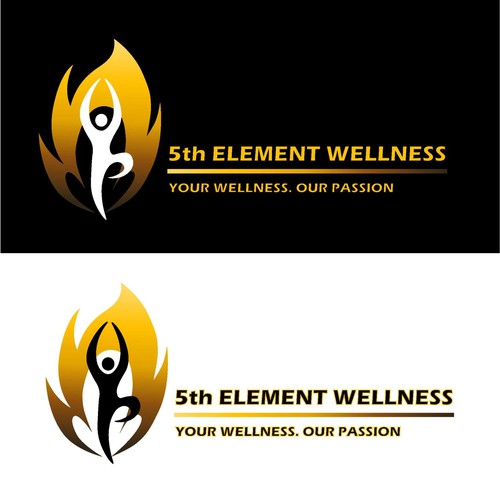 T-shirt logo design for a gym and yoga studio