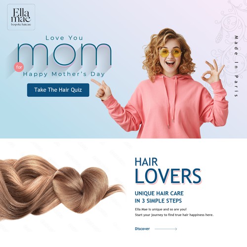 Captivating Landing page Design for mother's day