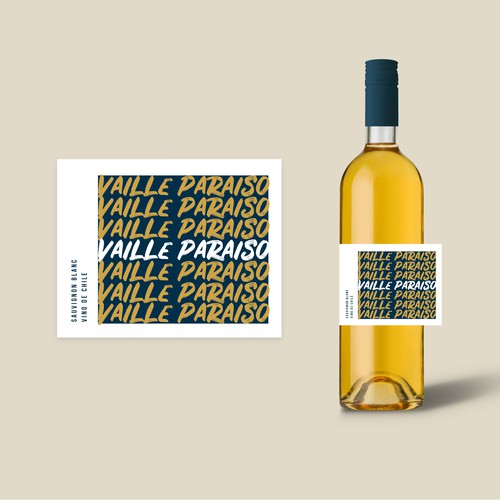 Sleek and Modern Wine Label Design