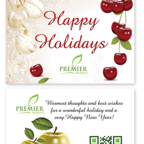 Holiday card design 