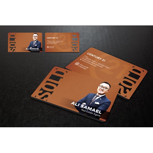 Die Cut business card