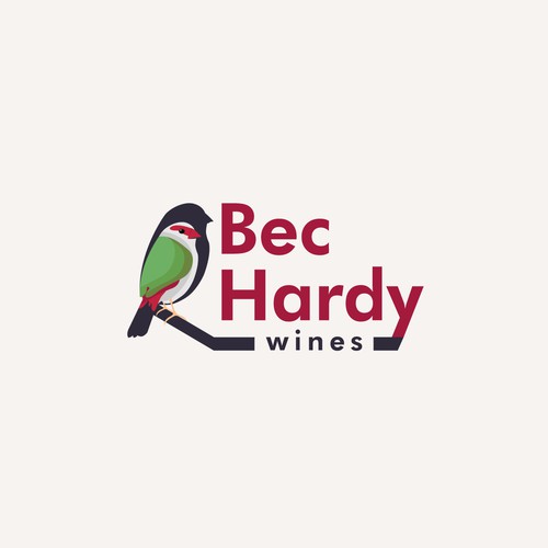 Logo proposal for “Bec Hardy”, wines from South Australia
