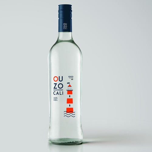 Ouzo bottle packaging