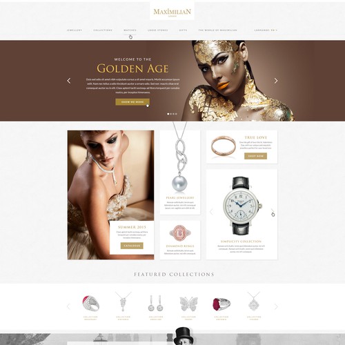 Maximillian Custom Jewellery Website Design