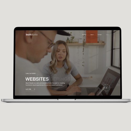 Bozh Studio creative website design