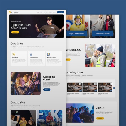 Life Church Squarespace Website Design