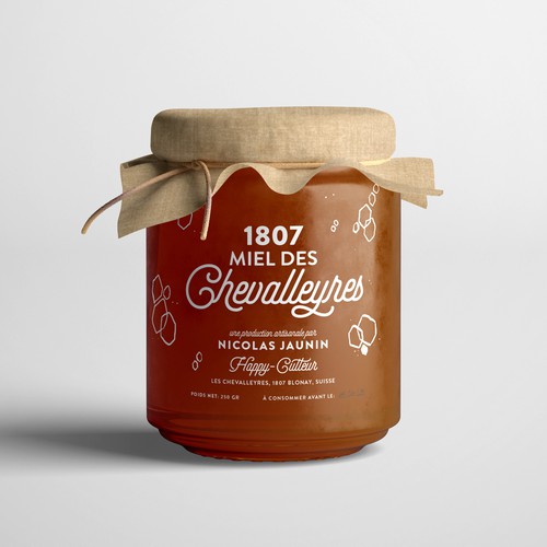 Honey Label for an organic product