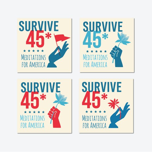 Design Iconic Logo for 'Survive 45' Anti-Trump Mediation Podcast