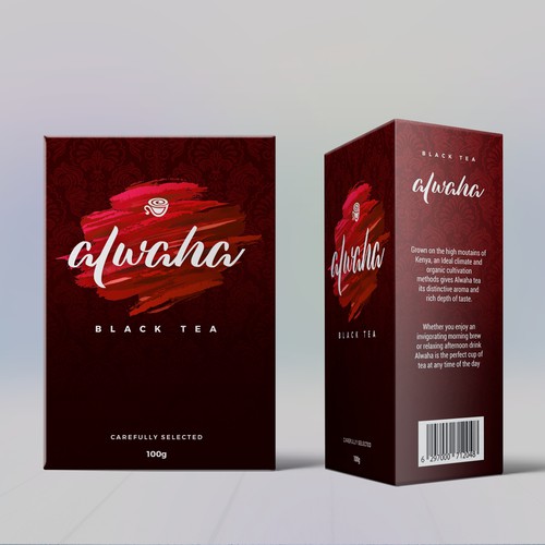 Black tea packaging/label design