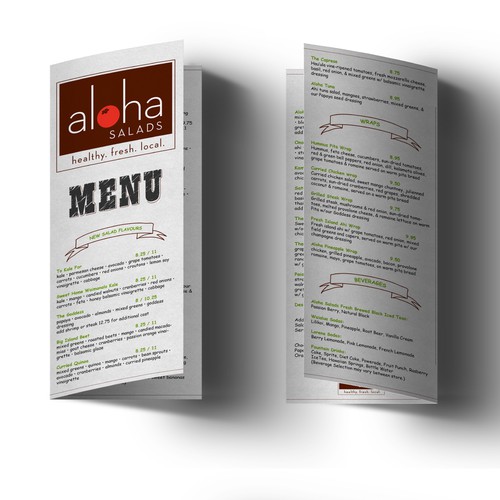 Menu Design