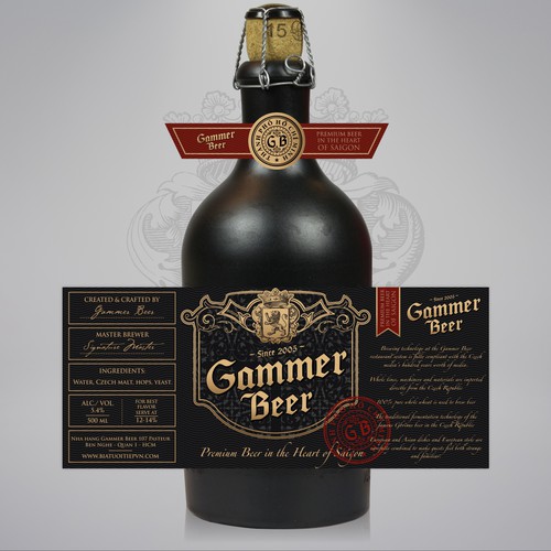 Premium beer label design