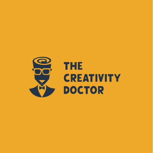 Simple and creative logo for "The Creativity Doctor"