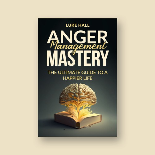 Anger Management Mastery Self-Help Book Cover Design