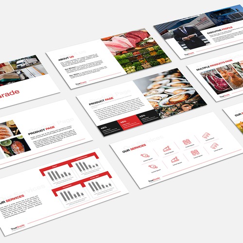 Corporate Presentation Template for True Grade