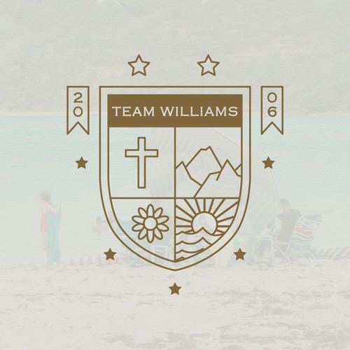 Family crest for family of six