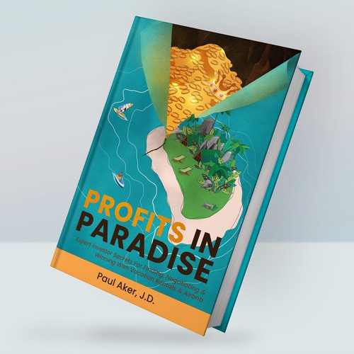 Book cover design for profits in paradise 