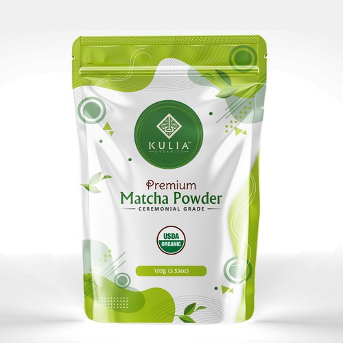 Matcha Powder pouch design