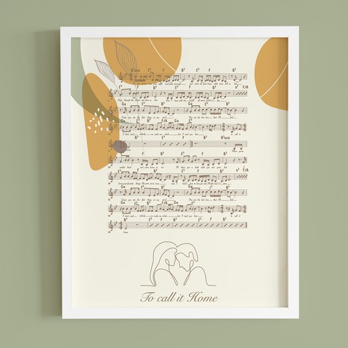 Poster design for a song