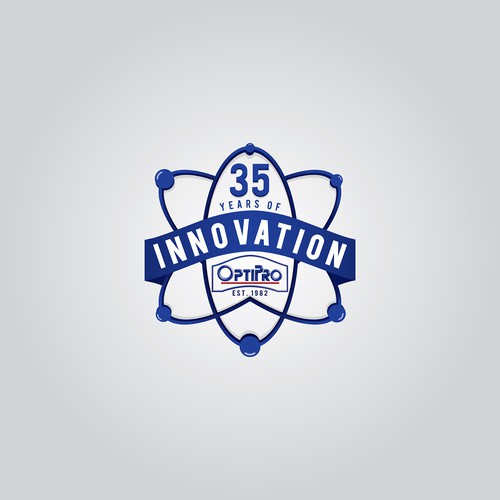 Logo For OptiPro to celebrate our 35th year