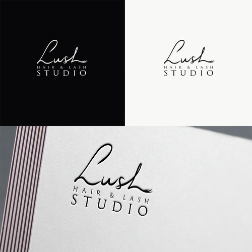 Upmarket lash & hair studio needed sophisticated branding.