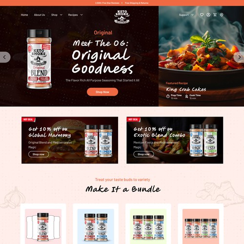 Ecommerce Store for selling spice