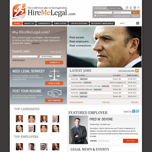 PlanBLegal.com is now HireMeLegal.com - needs design & logo!